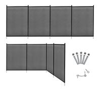 Barrière de Piscine Pliable - GOPLUS - Clôture de Protection en Tissu Textilène - Sécurité pour Enfants ou Animaux - 360x125 CM