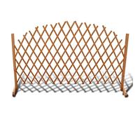 Barrière de Sécurité Extensible, Clôture de Jardin Treillis Extérieur bois solide 180x100 cm