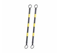 Barrière de sécurité Mobile Extensible en métal - Clôture de Circulation rétractable sur Roues, Portail temporaire réglable, Ensemble de 10 poteaux de Connexion télescopiques pour la sécurit