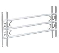 Barrière de sécurité pour fenêtre, en acier, extensible, de 450 x 1000-1500 mm, de couleur grise