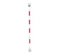 Barrière de signalisation Extensible à cônes - 2, 6, 12 pièces, barrière de sécurité rétractable de 90 à 200 cm pour parkings et terrains d'entraînement Sportif (Rouge, 1 pièce) - Polyvalent