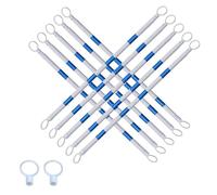 Barrière de signalisation Extensible à cônes - Pack de 6/10/30, barrière de sécurité rétractable de 1,2 m à 2,2 m pour la Construction de Routes, la Gestion d'événements et Le contrôle des f