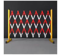 Barrière Extensible - Clôture de Circulation rétractable de 119,9 cm de Haut avec Roues, barrière de sécurité Portable pour allées de Chantier et Usage extérieur, solutio