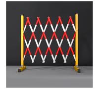 Barrière Extensible - Clôture de Circulation rétractable de 119,9 cm de Haut avec Roues, Portail de sécurité Portable pour allée de Chantier et Usage extérieur