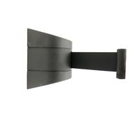 Barriere extensible exterieur Barrière de ruban rétractable à fixation murale de 5 m/10 m de longueur avec ceinture d'avertissement rayée for le contrôle des foules dans les régions séparées(Black,5M)