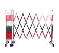 Barrière Extensible Industrielle 1,2 x 4 m, barrière de sécurité Mobile en Acier Inoxydable, clôture de Circulation rétractable, barrière Extensible sur roulettes