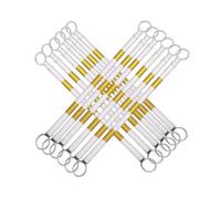 Barrière Extensible pour Cône (Yellow and White) Barre De Cône De Barrière Sécurité en Extensible Légère for Les Travaux Routiers/parkings(12Pcs)