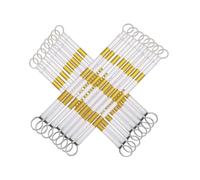 Barrière Extensible pour Cône (Yellow and White) Barre De Cône De Barrière Sécurité en Extensible Légère for Les Travaux Routiers/parkings(16Pcs)