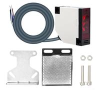 Barrière Lumineuse IR avec Réflecteur ABS | Détection précise, portée 4m ajustable, LED statut, pour idéal tri objets, contrôle processus