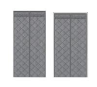 Barrière magnétique pour porte d'hiver | Avec fenêtre transparente - Protection contre les intempéries - Protection contre la température - Pour maison, terrasse