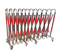 Barrière métallique Extensible Industrielle, clôture rétractable Portable, barrière de Circulation Pliable et Portable à Ciseaux pour la Construction de Routes, garages e