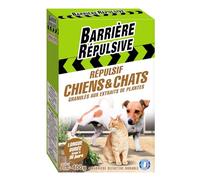 Barriere Repulsive Répulsif Chiens et Chats Granulés aux Extraits de Plantes 400 g - Étui 2 Sachets de 200 g - Barrière Olfactive Durable - Lot de 2