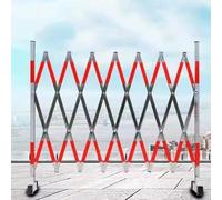Barrière rétractable en Acier Inoxydable - Clôture de sécurité Extensible 1,2 x 2 m, Portail de contrôle de Circulation Portable pour Chantiers, Solutions de Gestion des foules et de sécurit