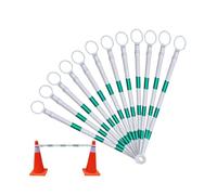 Barrière Télescopique pour Cônes Barre De Signalisation Télescopique Multicolore Paquet De 1 À 12 Pièces