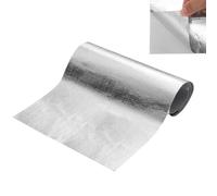 Barrière Thermique Aluminisém, 60x380cm Tapis de Protection Thermique Aluminisé Envers Adhésif, Feuille Isolante Autocollant Isolation en Fibre de Verre Protection Haute Température pour Tuyau Voiture