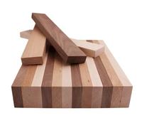 Barrington Hardwoods Lot de 5 planches de noyer, érable et cerises - 1,9 x 5,1 cm (15 pièces) (1,9 cm, 61 cm), noir