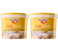 Bartoline Easipaste 5 kg - Prêt à l’Emploi, Forte Adhérence, sans Mélange, pour Papiers Peints Vinyle, Vinyle Soufflé, Gaufré, lavable, à Coller Au Mur (Lot de 2)