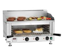 Bartscher 6640, Noir, Acier inoxydable, Debout, Acier inoxydable, 2 zones/zones, Acier, 560 x 400 mm