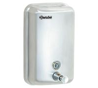 Bartscher 850007 Distributeur de savon Bartscher CNS 850007, acier au chrome-nickel brossé, couleur argent, 1,0 l