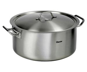 Bartscher Casserole 25L avec couvercle, LxlxH : 4,3x4,3x2,75 cm ; 100440
