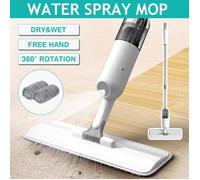 BARVOTW Balai Lave-Sol avec Vaporisateur Serpillère+2 Housse Microfibre 360 ° rotative