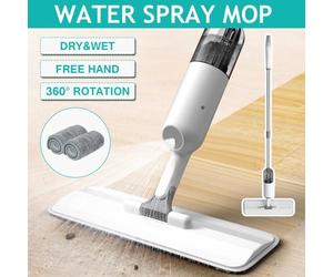 BARVOTW Balai Lave-Sol avec Vaporisateur Serpillère+2 Housse Microfibre 360 ° rotative