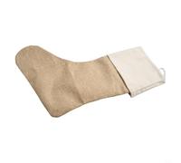 Bas de Noël en pour jute Solide avec Boucle de pour suspension 55cm(1PCS) | pour jute naturel épais, style rustique , pour idéal décoration intérieure, boucle de pour suspension incluse, taille