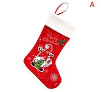 Bas De Noël En Tissu, Chaussette De Père Noël, Cadeau Pour Enfants, Sac De Bonbons, Poche Gnome Suspendue, Ornement D'arbre De Noël, Nouvel An 2022