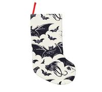 Bas de Noël imprimés chauve-souris 45,7 cm - Décorations festives et cadeau personnalisé