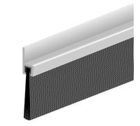 Ellen – Bas de porte IBS50 – Aluminium brossé 300 cm – à visser – 0308103D