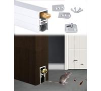 Bas de Porte Automatique Balai de Porte Automatique Dissimulé, Joint de Porte Insonorisé