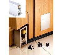 Bas de Porte Automatique Balai de Porte Automatique Insonorisé en Aluminium Encastré, Joint Porte