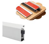 Bas de Porte Automatique Joint de Bas de Porte Automatique Autoadhésif | Joint D’étanchéité en Applique, Plinthe Automatique en Aluminium, Hauteur de Joint Réglable Jusqu’à 15mm