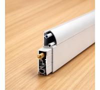 Bas de Porte Automatique Plinthe Automatique Escamotable pour Porte en Bois | Bas de Porte Rétractable en Aluminium, Joint D'étanchéité de Porte en Applique, Prévention de L'usure du Sol