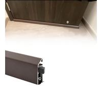 Bas de Porte Automatique Plinthe Automatique pour Porte, à Pose en Applique | Bas de Porte à Descente Automatique, Bloque le Bruit, Aucune Rainure Nécessaire, Installation Sans Outils