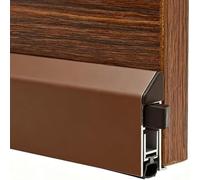 Bas de Porte Automatique Plinthe Automatique pour Porte,montage en Applique | Bas de Porte Automatique Insonorisant en Aluminium Autoadhésif, Hauteur D'étanchéité Réglable Jusqu'à 15 mm