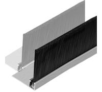Bas de Porte Coupe-Froid Joint à Garniture Dense Aluminium 10mm-300mm | avec brosse Joint à Garniture Dense Aluminium Protection Insectes Bas Ouvrant Isolant Pour bas de porte et portes de garage