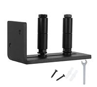Bas de porte de grange coulissante, guide de sol réglable universel en acier au carbone, guide de sol de porte de placard à roulettes pour accessoire de quincaillerie domestique