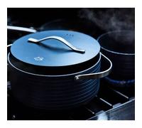 BASALT FUTUR Faitout aluminium pressé épais revêtement céramique D24 cm avec couvercle