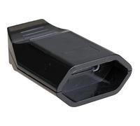 Base aérienne 10 A 250 V, couleur noire, avec chape, idéale pour les connexions électriques et l'alimentation d'appareils intérieurs.