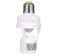 Base d'ampoule de capteur de sport E27,ouverture automatique / bulbe LED extérieur à ouverture / hors salle,adapté au garage, au sous-sol, aux escaliers et à la salle de stockage, [niveau d'énergie F]
