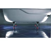 Mepa Pied de baignoire WSuni 110015 avec ADS – pour baignoires acier jusqu'à 180x80 cm, ép. min. 2,3 mm