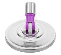 Base de Balai Rotatif en Acier Inoxydable, Tête Remplaçable Argenté | Balai Rotatif pour Laver le Sol, Nettoyage Rapide, Usage Intensif, pour Carrelage et Pierre
