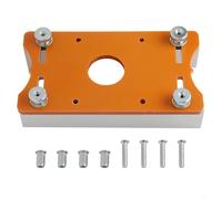 Base de défonceuse à bois 2 en 1 - Support compact pour débroussailleuse de 65 mm - Guide en alliage d'aluminium pour le travail du bois, le chanfreinage, le rainurage et la coupe courbe (B)
