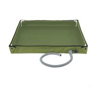 Base de douche portable pliable avec tuyau de vidange et tige de fixation pour tente de camping, douche extérieure, baignoire pour animaux domestiques, voyage, plage, douche de voiture et utilisation