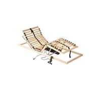 vidaXL Base de lit électrique à lattes 26 lattes 7 zones 90x190 cm 42015270 Marron G