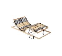 vidaXL Sommier à Lattes Marron 80 x 190 cm Bois de hêtre Massif, Mobilier de Chambre Moderne, Cadre de lit rectangulaire, Base en hêtre Solide, Support Matelas stylé, déco Fonctionnelle