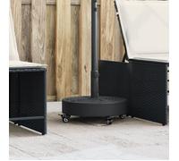 vidaXL Base de parasol ronde avec roues pour mâts Ø38/48 mm 27 kg