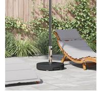 vidaXL Pied de parasol Ø 45 x 37,5 cm, noir, aspect granit