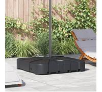 vidaXL Socle pour parasol à pied déporté Noir 86 x 86 x 19 cm
